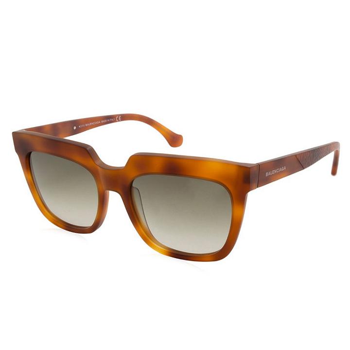 Balenciaga Sunglasses Ba0068 / Frame: Blonde Havana Lens: Brown