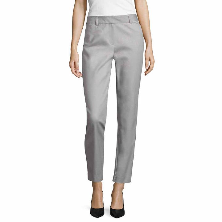 Liz Claiborne Classic Fit Double Cotton Emma Pant- Talls