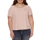 Don't Call Just Text Graphic T-shirt- Juniors Plu