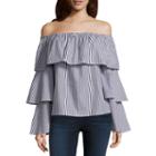 T.d.c Off The Shoulder Ruffle Top