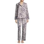 Liz Claiborne Microfleece Notch Pj Set