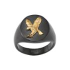 Mens Stainless Steel Eagle Signet Ring