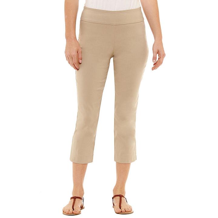 St. John's Bay Straight Leg Regular Pull-on Capris