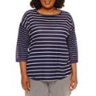 Made For Life 3/4 Sleeve Scoop Neck T-shirt-plus