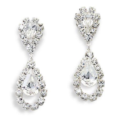 Vieste Rhinestone Drop Earrings