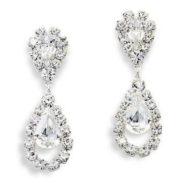 Vieste Rhinestone Drop Earrings