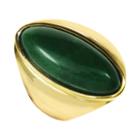 J & H Designs Womens Dyed Green Cocktail Ring