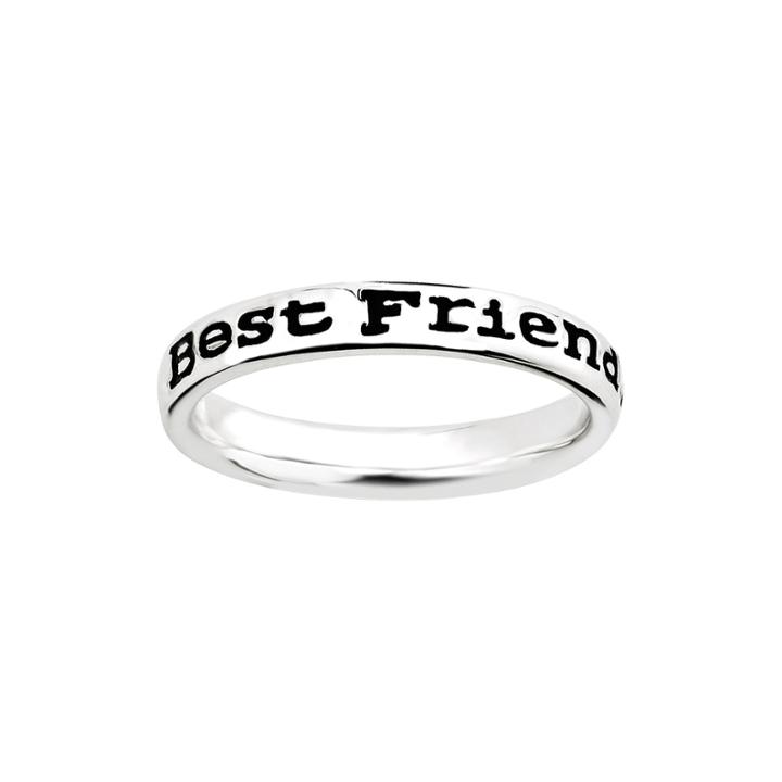 Personally Stackable Sterling Silver Stackable Friends Ring