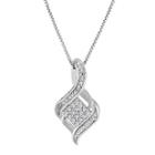 1/10 Ct. T.w. Diamond Sterling Silver Pendant Necklace