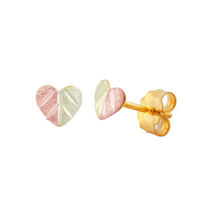 Landstroms Black Hills Gold 14k Gold Stud Earrings