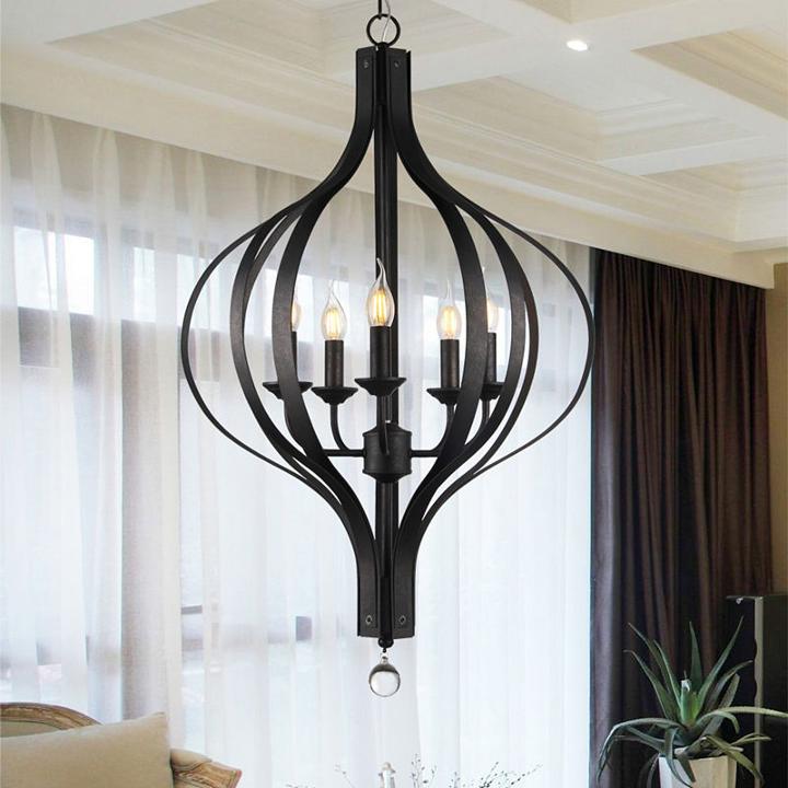 Anzola 5-light 22-inch Antique Bronze Modern Pendant