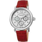 Akribos Xxiv Womens Red Strap Watch-a-1043ssrd