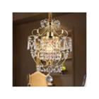 Warehouse Of Tiffany Emily 1-light Gold 11-inch Crystal Chandelier