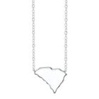 Footnotes Sterling Silver South Carolina State Necklace