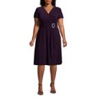 R & M Richards Short Sleeve Evening Gown - Plus