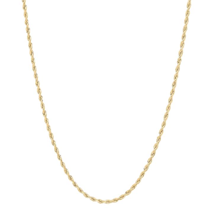 10k Gold Rope Chain Necklace