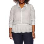 A.n.a 3/4 Sleeve Rayon Blouse-plus