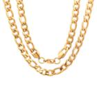 Steeltime Solid Figaro 24 Inch Chain Necklace