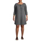 Alyx Elbow Sleeve Wrap Dress-plus