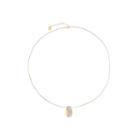 Monet Jewelry Womens Rosegold Tone Glitter Pendant Necklace