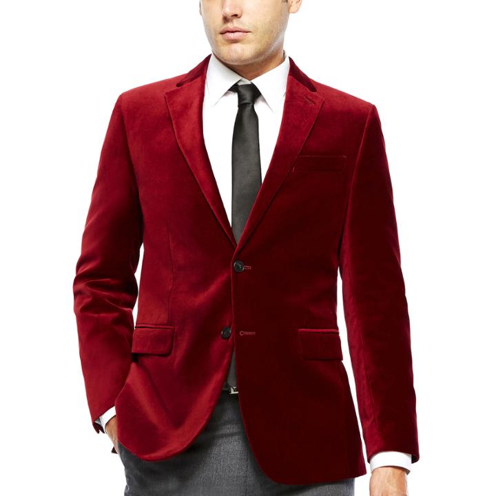 Jf J. Ferrar Velvet Sport Coat - Slim Fit