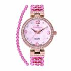 Croton Purple Swarovski Womens Purple 2-pack Watch Boxed Set-cn207563rgpp