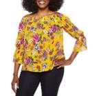 A.n.a 3/4 Sleeve Woven Blouse-petites