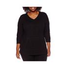 Liz Claiborne 3/4-sleeve V-neck Pullover Tunic - Plus