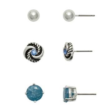Sensitive Ears 3 Pair Copper Earring Sets