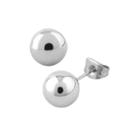 Stainless Steel Ball 4mm Stud Earrings