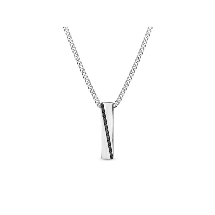 Mens 1/7 Ct. T.w. Black Diamond Pendant Necklace