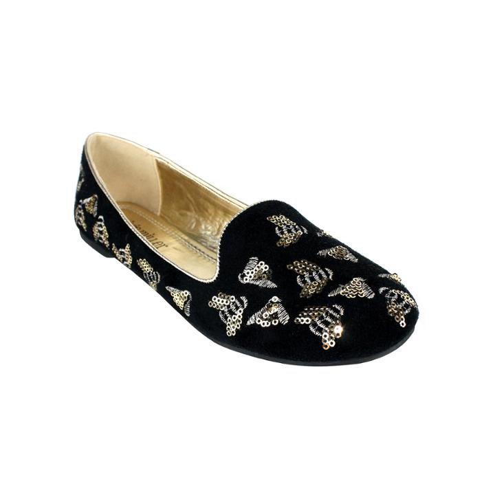 Sequin Bumblebee Ballet Flats