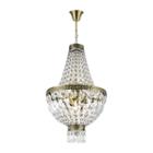 Metropolitan Collection 5 Light Mini Antique Bronze Finish And Clear Crystal Chandelier