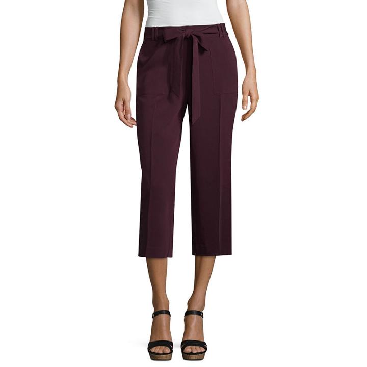 Worthington Tie Front Wide Crop - Tall