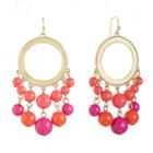 Liz Claiborne Pink Chandelier Earrings