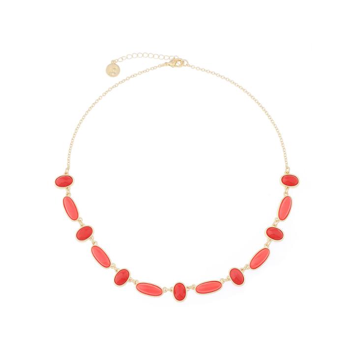 Liz Claiborne 2022 Collar Coral & Gold-tone Necklace