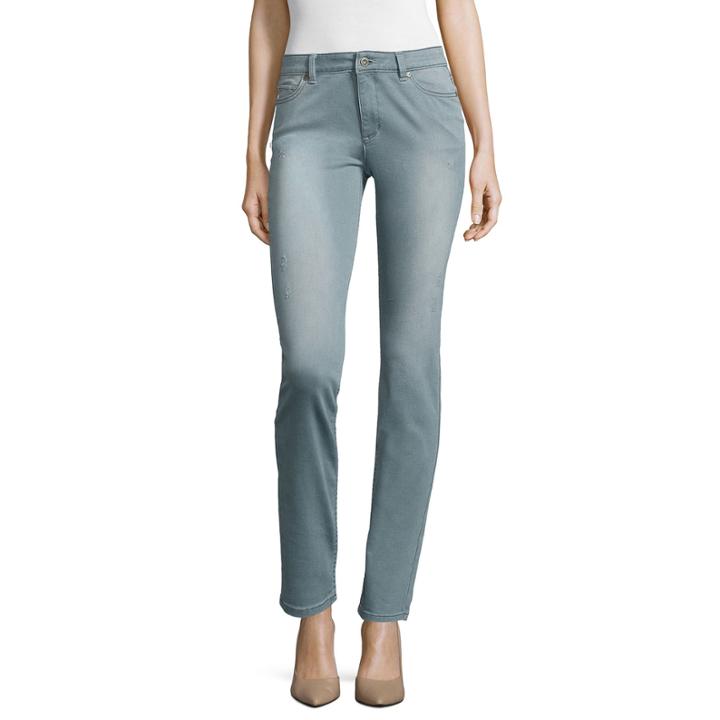 Liz Claiborne Denim Regular Fit Jeans-misses Short