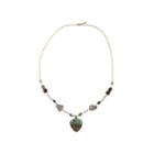 Artsmith By Barse Blue Bronze Beaded Necklace