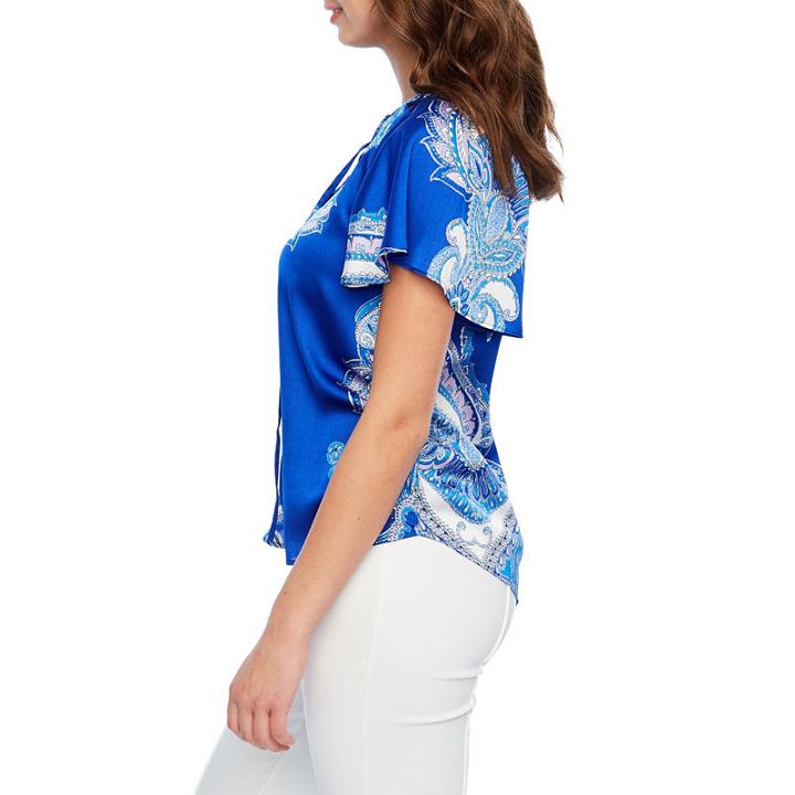 Bold Elements Lace Up Cut Out Top