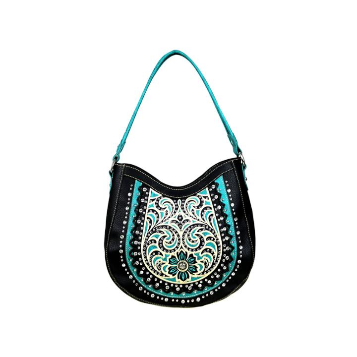 Montana West Lily Embroidery Hobo Bag