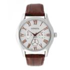 Mens Geneva Silver-tone Black Mesh Watch 33576