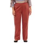 Alfred Dunner Gypsy Moon Woven Flat Front Pants-plus Short