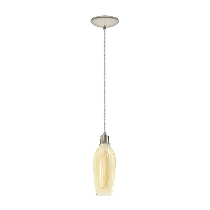 Eglo Pontevedra 1-light 5 Inch Matte Nickel Mini Pendant Ceiling Light
