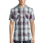 I Jeans By Buffalo Maty Short-sleeve Hooded Woven Shirt