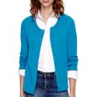 Stylus&trade; Long-sleeve Button-front Cardigan