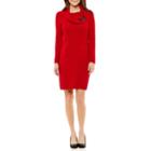 Studio 1 3/4 Sleeve Sheath Dress-petites