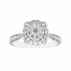Enchanted Disney Fine Jewelry Womens 3/4 Ct. T.w. Genuine Round Diamond 14k Gold Engagement Ring