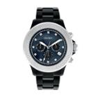 Elgin Womens Black Crystal Chronograph Watch