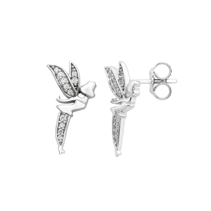 Enchanted By Disney 1/10 Ct. T.w. Round White Diamond Sterling Silver Stud Earrings