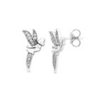 Enchanted By Disney 1/10 Ct. T.w. Round White Diamond Sterling Silver Stud Earrings